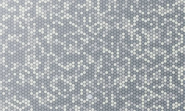 Srebrny Plaster Miodu Abstrakcyjny Wzór Geometrii Mozaiki Sześciokątne Minimalne Tło — Wektor stockowy