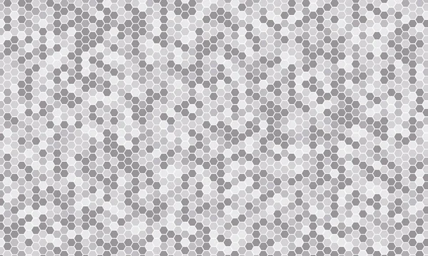 Spiegelnde Silberne Wabenkacheln Abstraktes Mosaik Geometrie Muster Sechseck Minimaler Spiegelhintergrund — Stockvektor