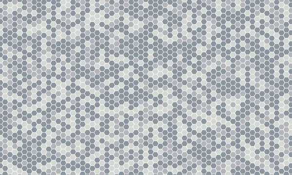 Spiegel Zilveren Honingraat Tegels Abstract Mozaïek Geometrie Patroon Hexagon Minimale — Stockvector