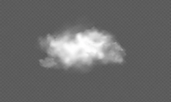 Realistische transparante wolk. Textuur van wolken voor sjabloon decoratie, web en print, realistische textuur voor storm en lucht. Vectorafbeeldingen. — Stockvector