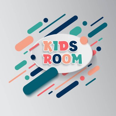 Çocuklar için eğlence afişi. Çocuk oyun odası dekorasyonu için renkli mektuplar. Çocuk oyun odası için imza atın. Çocuk bölgesi ve parti odası tasarımı.