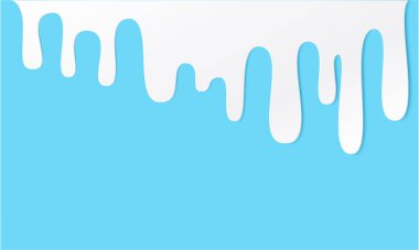 Beyaz eritme damlaları, sıvı sos ve süt damlaları. Beyaz sıvı veya erimiş çikolata damlaları, süt akımı boyası