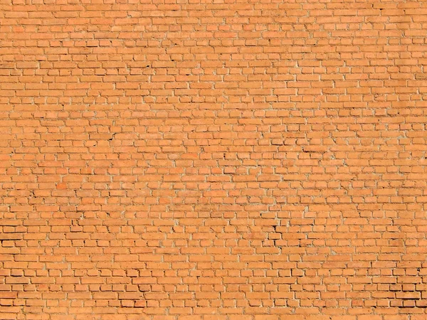 Большой Оранжевый Антикварный Кирпич Стены Горизонтальный Выстрел — стоковое фото