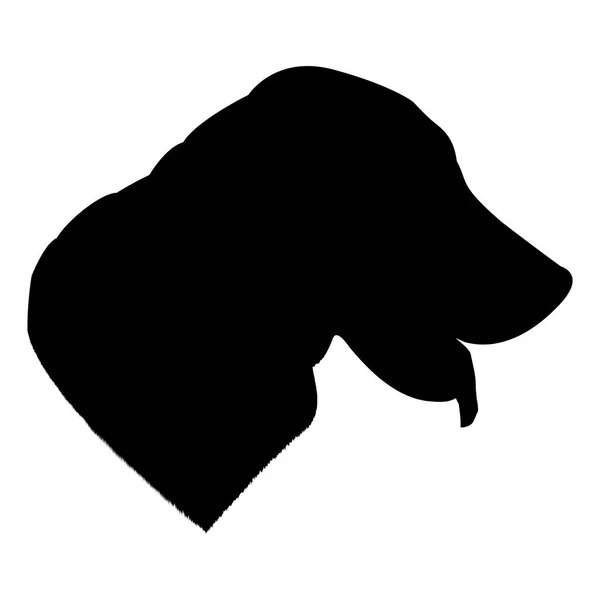 拉布拉多狗剪影在白色背景向量例证被隔绝了 — 图库矢量图片