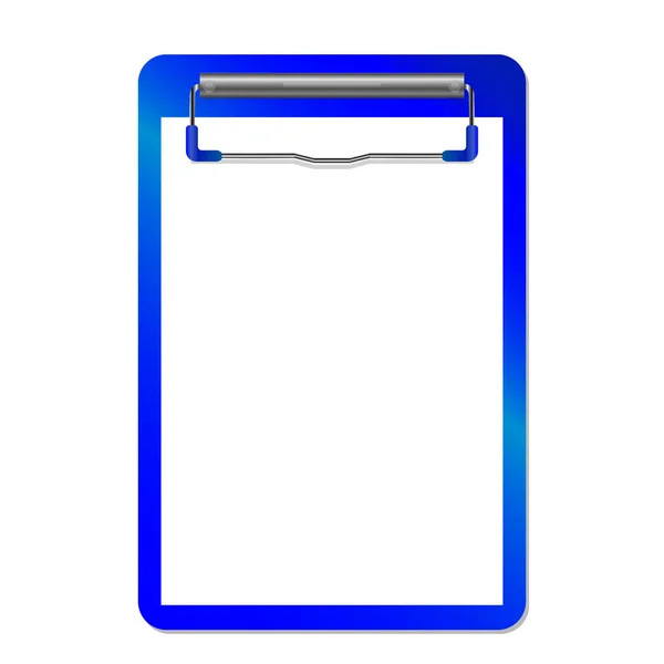 Folder Clip Vector Isolated White — Stock Vector