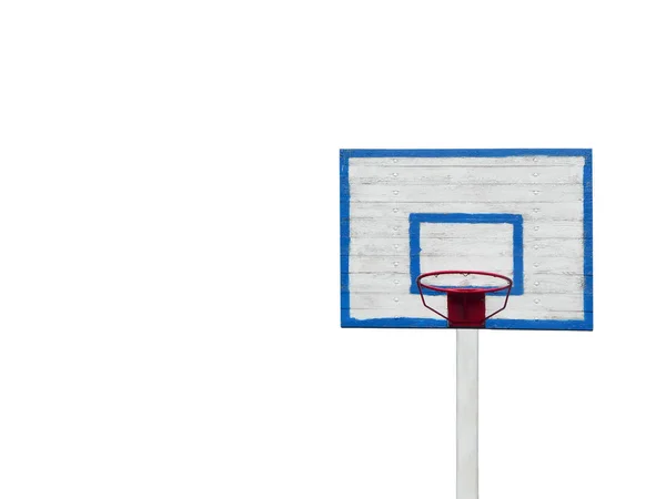 Basketballkorb Isoliert Auf Weißem Hintergrund Horizontal Foto — Stockfoto