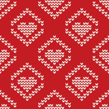 Dekoratif kalp süslemeleriyle örülmüş pürüzsüz bir arka plan. Noel veya Sevgililer Günü projeleri, mevsimlik ev dekorları ve dijital şablonlar için uygundur.