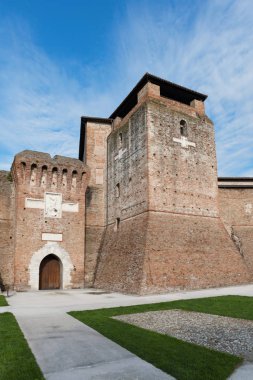  Sismondo Malatesta kalesi. Rimini, İtalya'da ünlü yer.