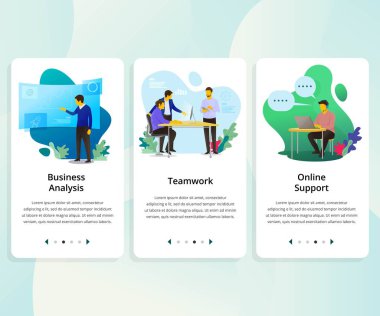 İş için vektör seti kullanıcı arabirimi kiti