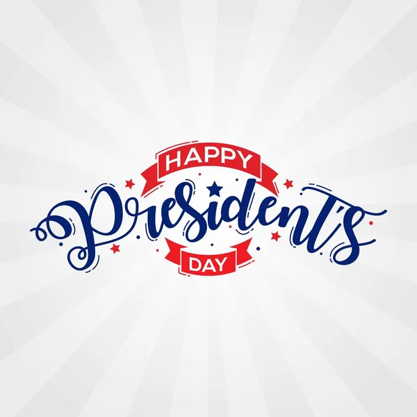 Happy President Day Greeting Card — Stock Vector