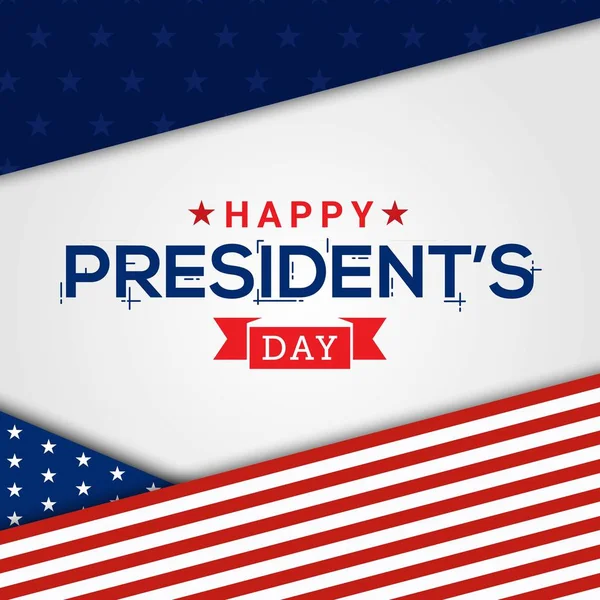 Happy President Day Greeting Card — Stock Vector