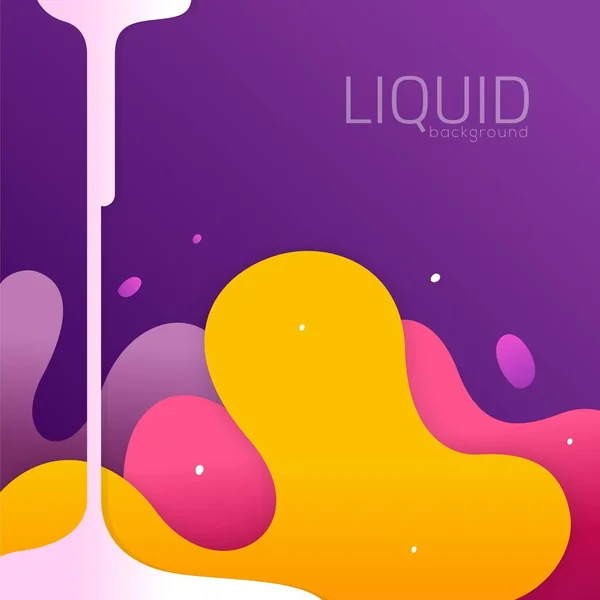 Liquid Design Background Modern Template Landing Page Banners Futuristic Posters — Stock Vector