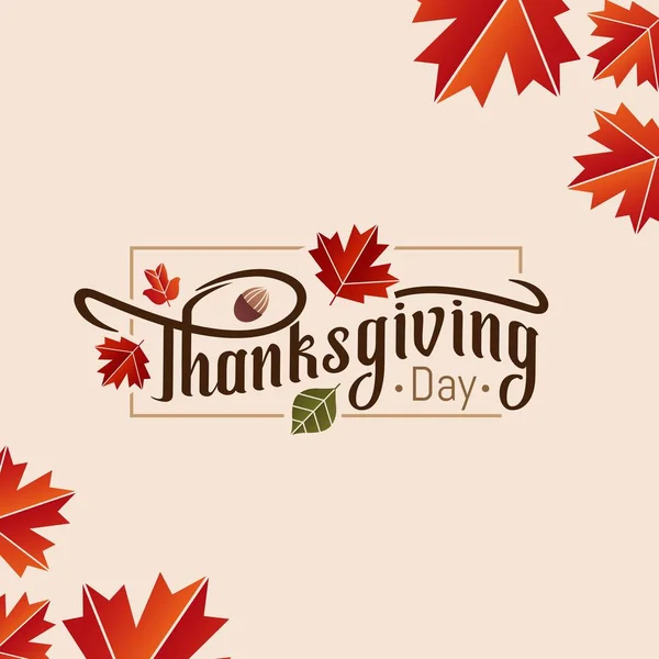 Поздравление Днем Благодарения — стоковый вектор