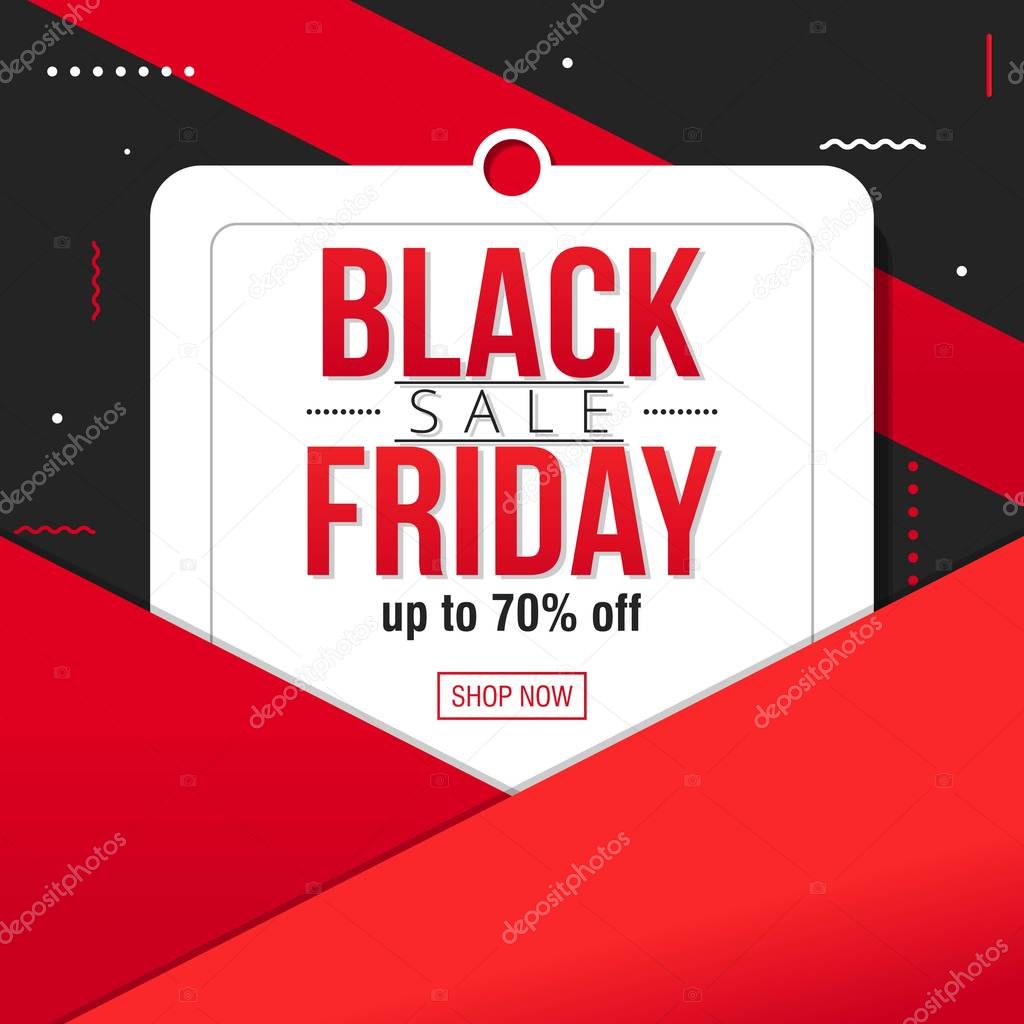 Black Friday sale banner template