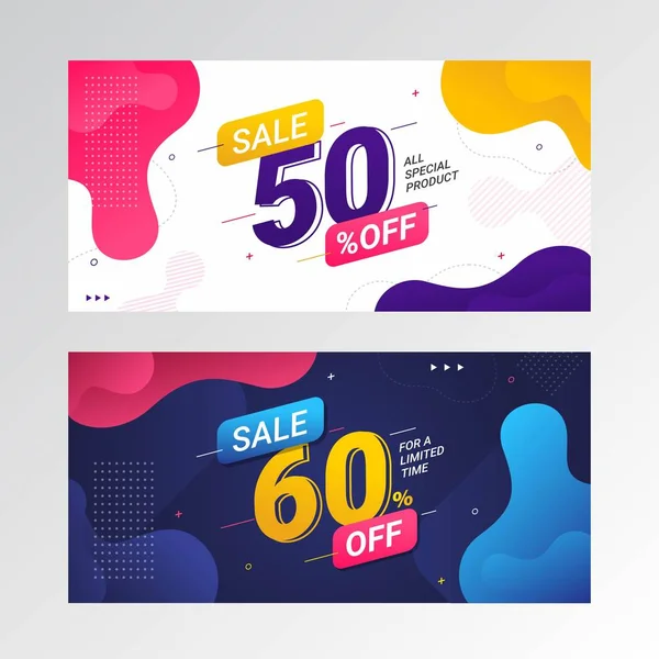 Sale Discount Offer Banner Special Offer Price Vector Illustration — Stock Vector
