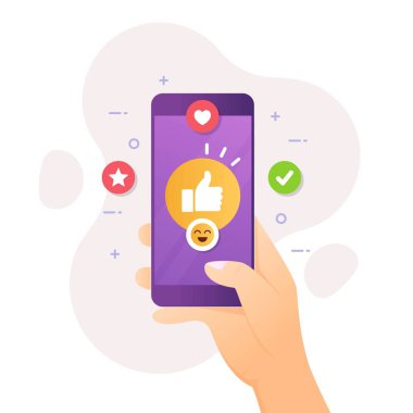 Müşteri memnuniyeti için iyi geri bildirim ve inceleme konsepti. Kullanıcı deneyimi oy inceleme sonuçları verir