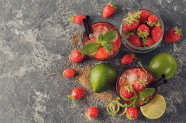 çilek mohito kokteyli