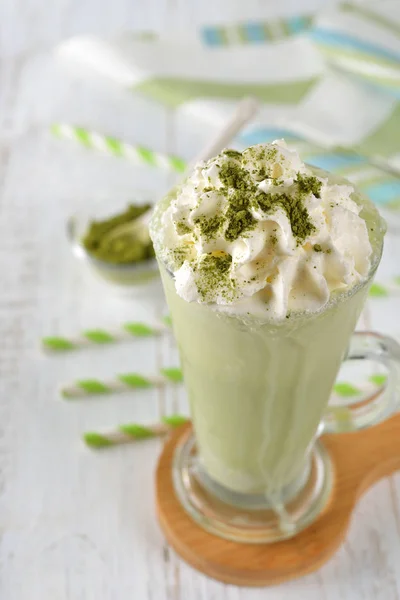 Frappe con tè verde matcha — Foto Stock