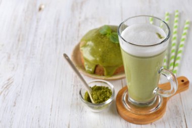 Matcha yeşil çay kahve
