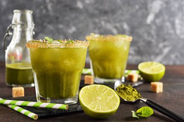 Matcha yeşil çay limonata