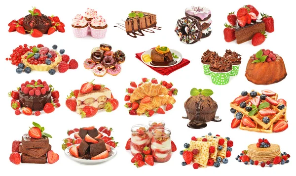 Választék a különböző desszertek — Stock Fotó