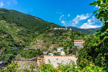 Avrupa, İtalya, Cinque Terre, Vernazza, Planlar ve Binalar Yine Gökyüzü