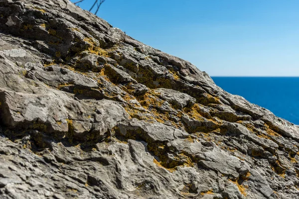 Europa Italien Cinque Terre Vernazza Ett Stenigt Berg — Stockfoto