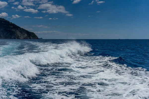 Ευρώπη Ιταλία Cinque Terre Monterosso Ένας Άνδρας Που Καβαλάει Ένα — Φωτογραφία Αρχείου