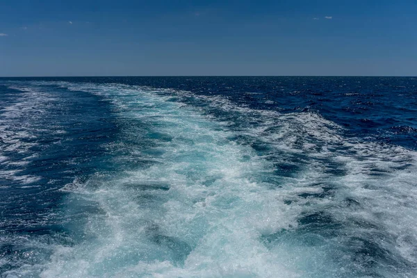 Ευρώπη Ιταλία Cinque Terre Monterosso Ένας Άνθρωπος Που Ιππεύει Ένα — Φωτογραφία Αρχείου