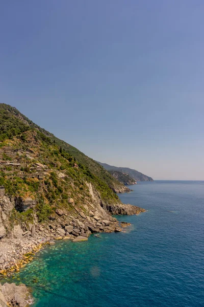 Europa Italia Cinque Terre Vernazza Vernazza Vista Escena Del Mar —  Fotos de Stock