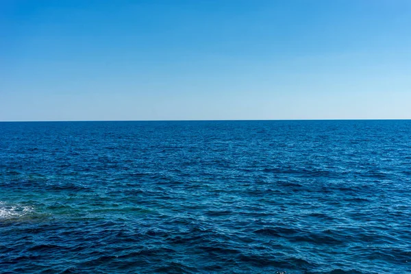 Europa Włochy Cinque Terre Vernazza Akwen Wodny Nad Oceanem — Zdjęcie stockowe