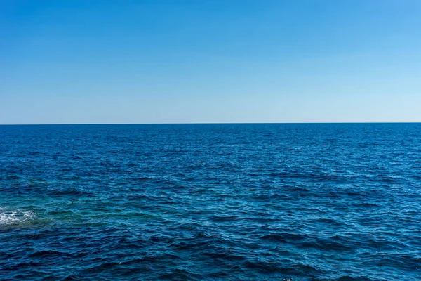 Europa Italia Cinque Terre Vernazza Cuerpo Agua Junto Océano — Foto de Stock