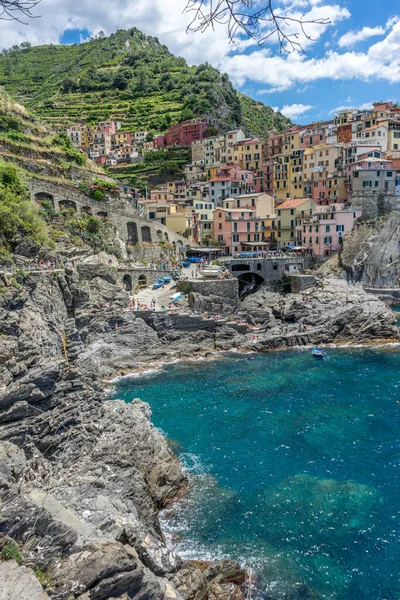 Paisaje Urbano Manarola Cinque Terre Italia — Foto de Stock