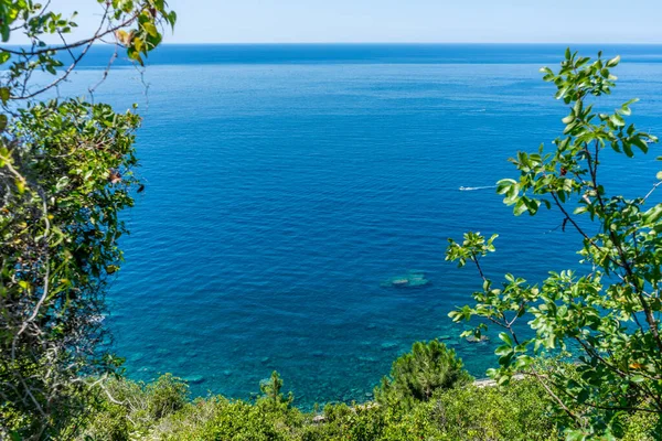Europe Italy Cinque Terre Corniglia Large Body Water — Stock Photo, Image