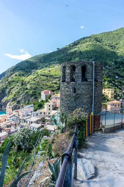 Kota Dan Pemandangan Kota Vernazza Cinque Terre Italia — Stok Foto