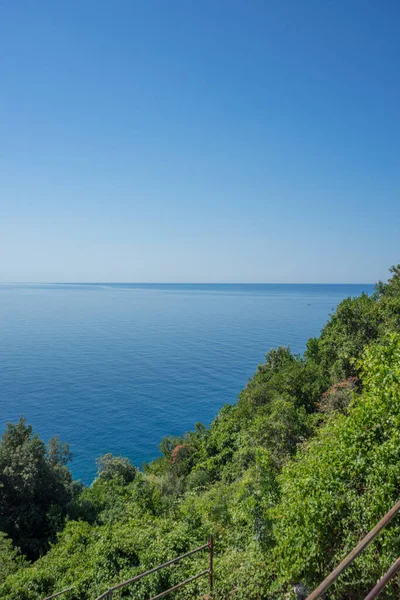 Europe Italy Cinque Terre Corniglia Large Body Water — Stock Photo, Image