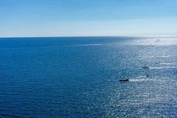 Европа Италия Cinque Terre Вернадца Scenic Vof Sea Против — стоковое фото