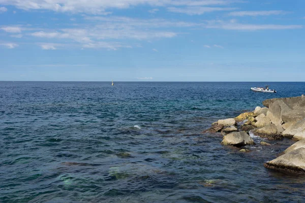 Ευρώπη Ιταλία Cinque Terre Riomaggiore Ένα Νησί Στη Μέση Ενός — Φωτογραφία Αρχείου