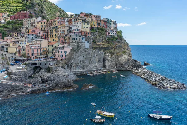 Manarola Városképe Cinque Terre Olaszország — Stock Fotó