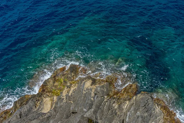 意大利 Cinque Terre Manarola 一个水体 — 图库照片