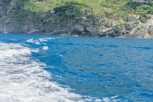 Europa Italien Cinque Terre Monterosso Stor Vattensamling — Stockfoto