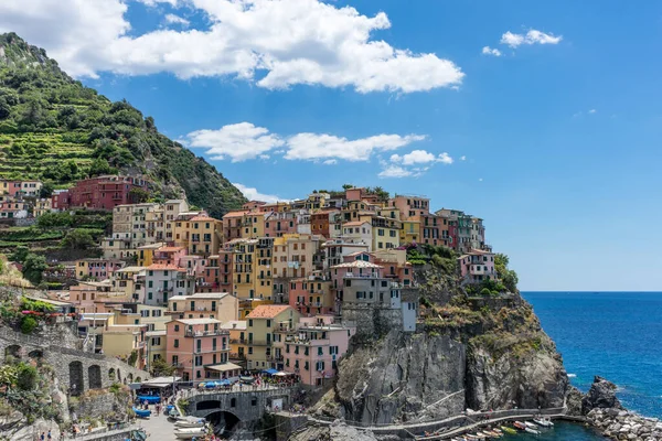 Manarola Városképe Cinque Terre Olaszország — Stock Fotó