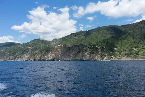Europa Italien Cinque Terre Monterosso Ein Großes Gewässer Mit Einem — Stockfoto