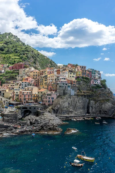 Europa Italia Cinque Terre Manarola Cinque Terre Gran Cuerpo Agua — Foto de Stock