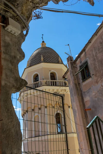 Vernazza Cinque Terre Italy June 2018 Santa Margherita Antiochia Church — 图库照片