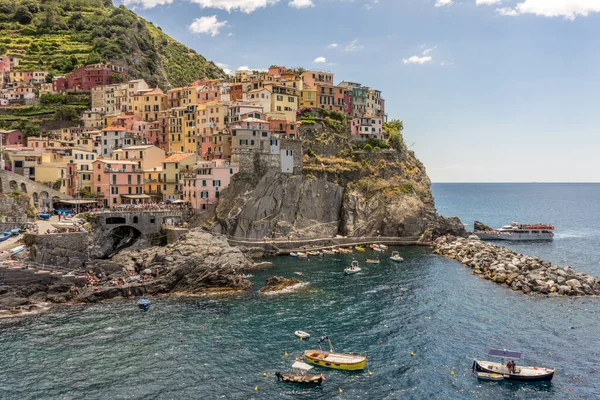 Manarola Cinque Terre Olaszország Június 2018 Cityscape Manarola Cinque Terre — Stock Fotó