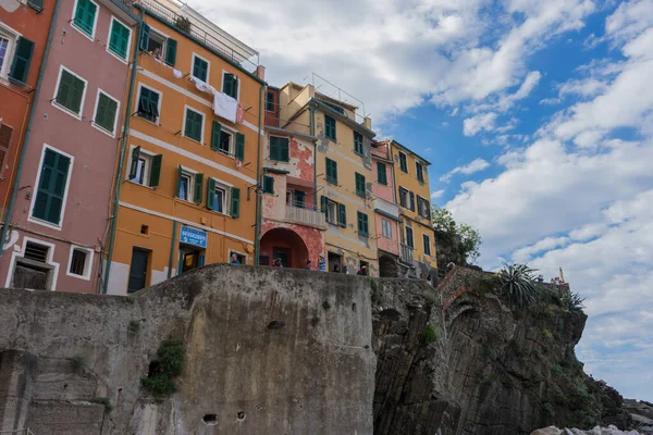 Riomaggiore Cinque Terre Talya Haziran 2018 Riomaggiore Şehri — Stok fotoğraf