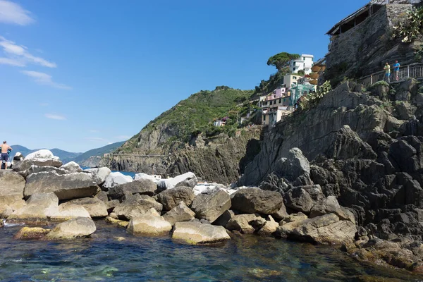 Riomaggiore Cinque Terre Itália Junho 2018 Riviera Italiana Riomaggiore — Fotografia de Stock