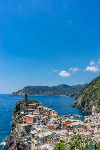 Vernazza Cinque Terre Italia Giugno 2018 Paesaggio Urbano Vernazza Cinque — Foto Stock