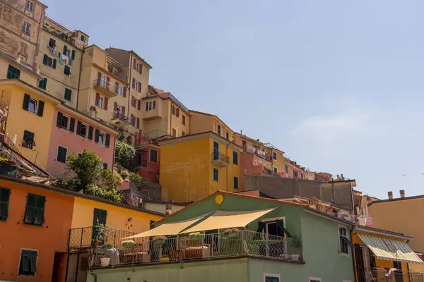 Manarola Cinque Terre Italy June 2018 Manarola Cinque Terre Italyの街並み — ストック写真